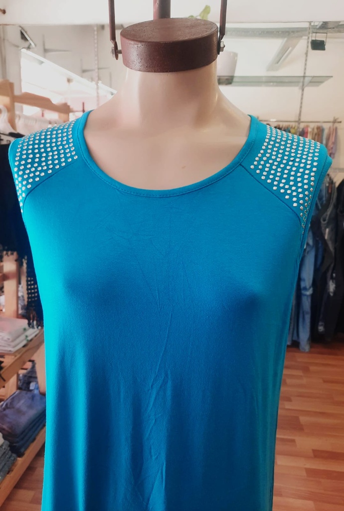 Vestido Evelyn Modal con Tachas