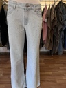 Jean wide celeste Strass