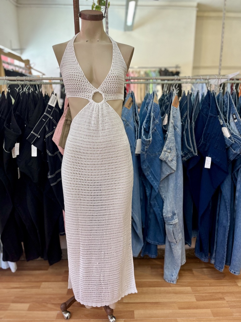 Vestido largo argolla Hilo