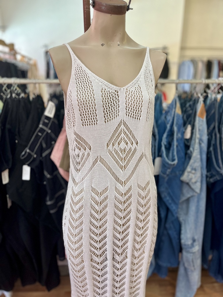 Vestido largo hilo White