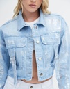 Chaqueta Jean Corta Cargo