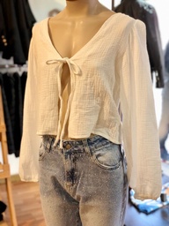 Blusa Panal Para Atar